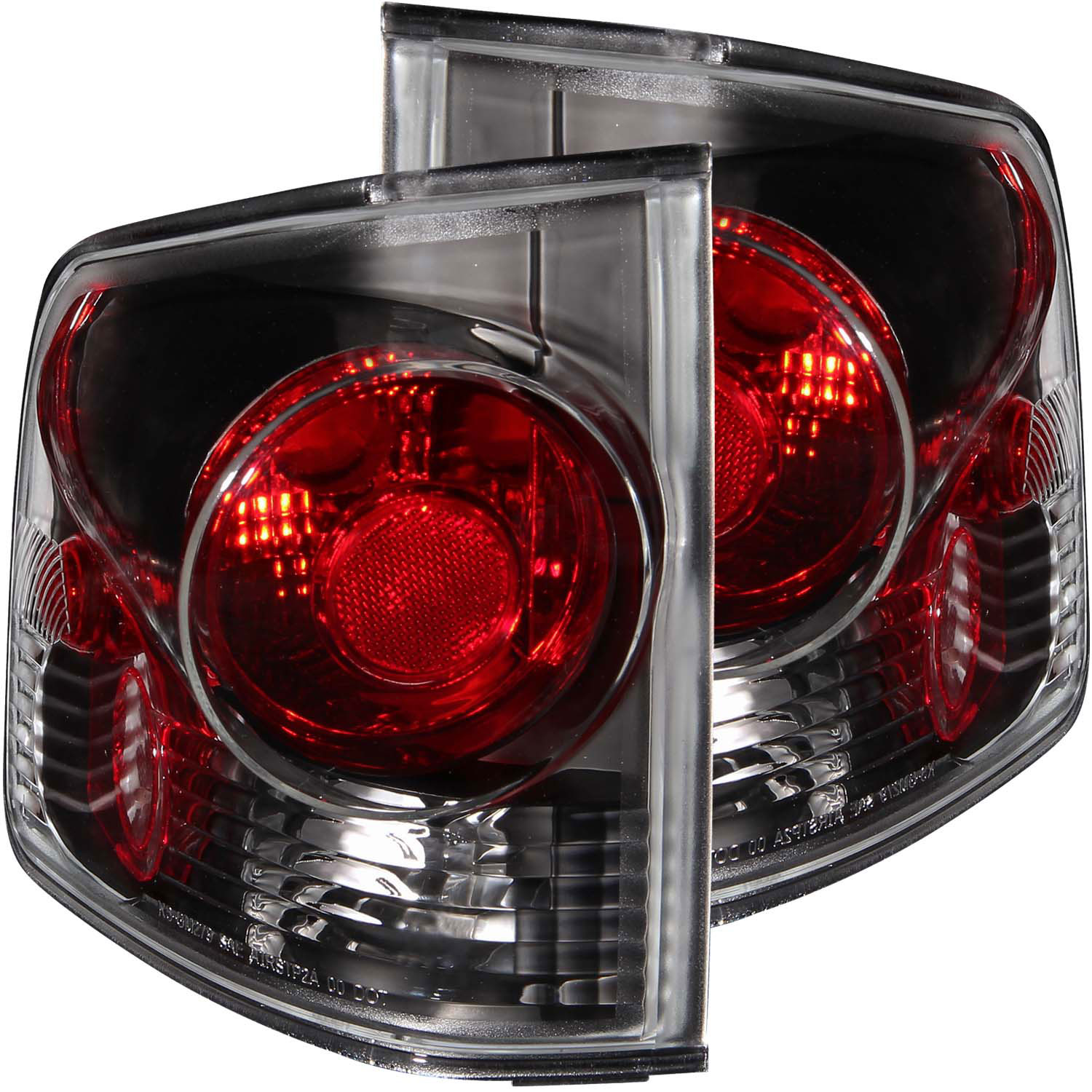 ANZO 211165 | USA Chevrolet S-10 Taillights Dark Smoke 3d Style; 1995-2005