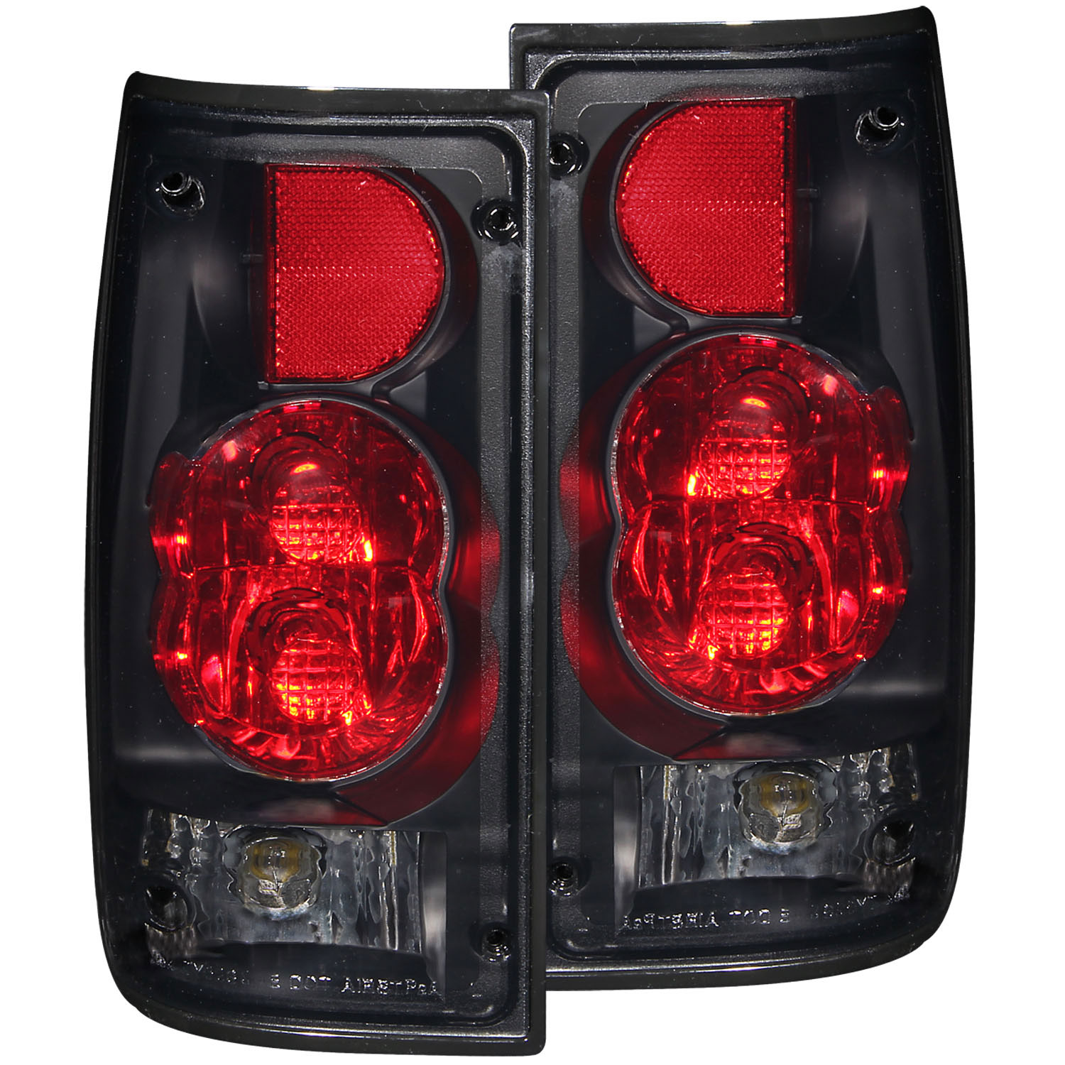 ANZO 211181 | USA Toyota Pickup Taillights Dark Smoke G2; 1989-1995