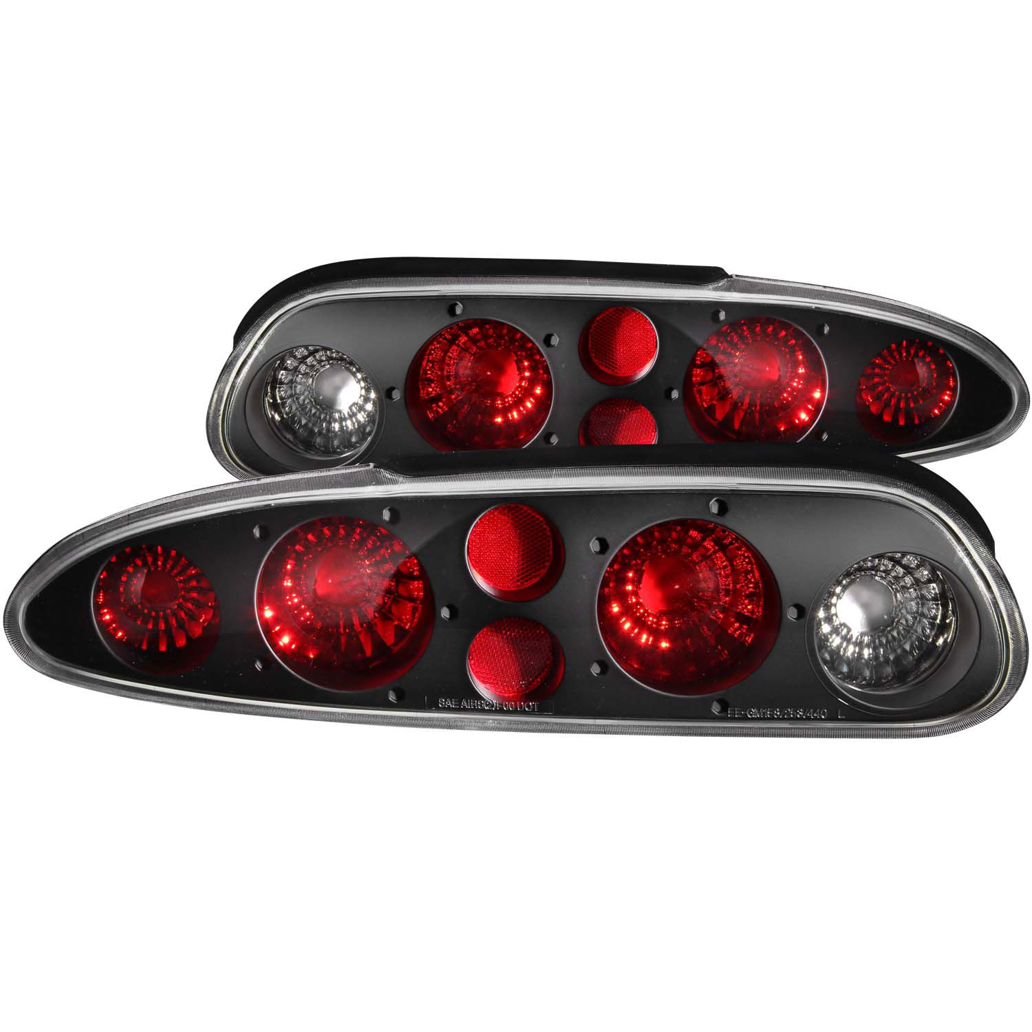 ANZO 221013 | USA Chevrolet Camaro Taillights Black; 1993-2002