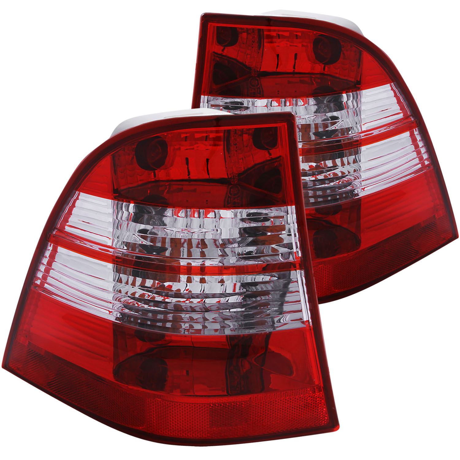 ANZO 221134 | USA Mercedes Benz M Class W163 Taillights Chrome; 1998-2005