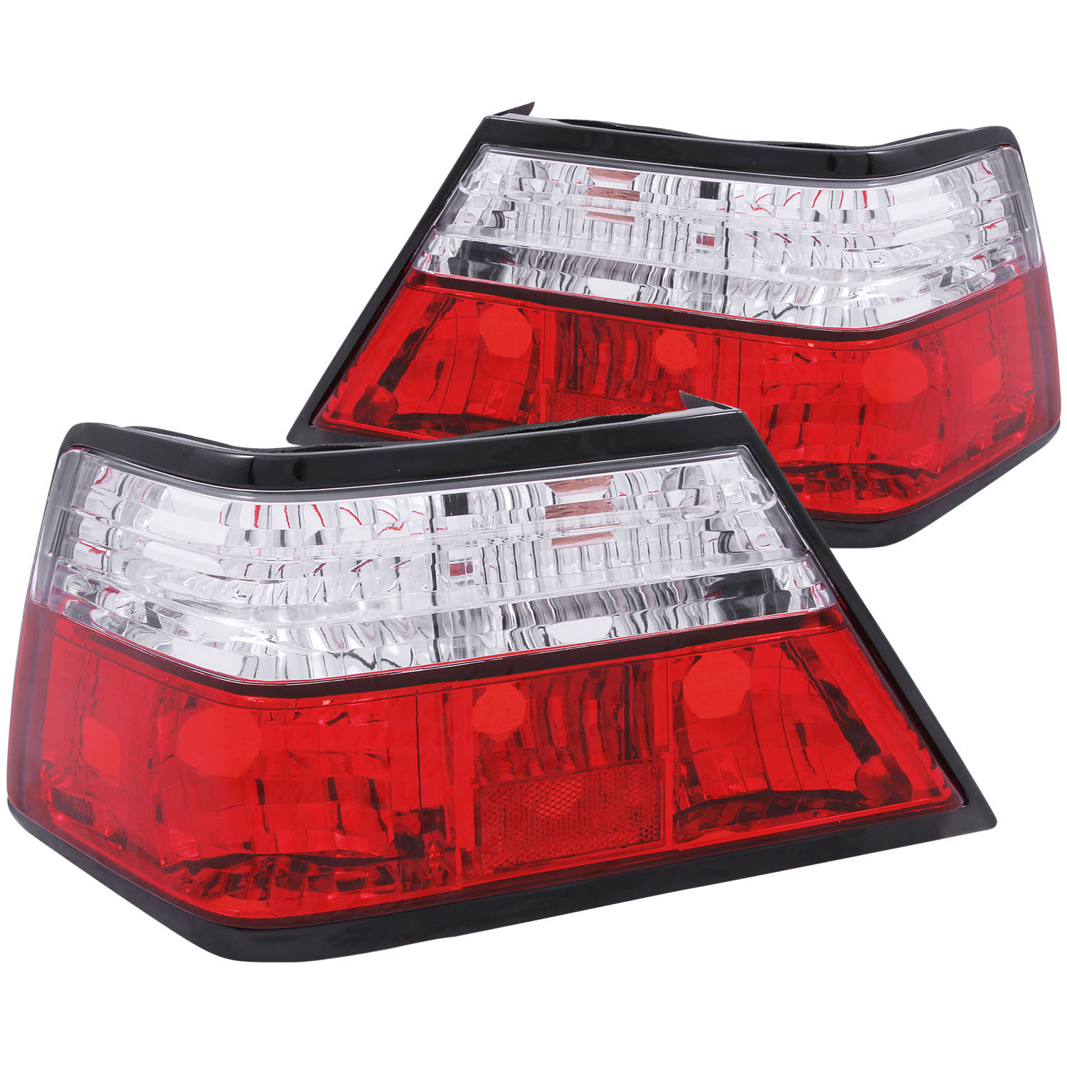 ANZO 221159 | USA Mercedes Benz E Class W124 4dr Taillights Red/Clear; 1986-1995