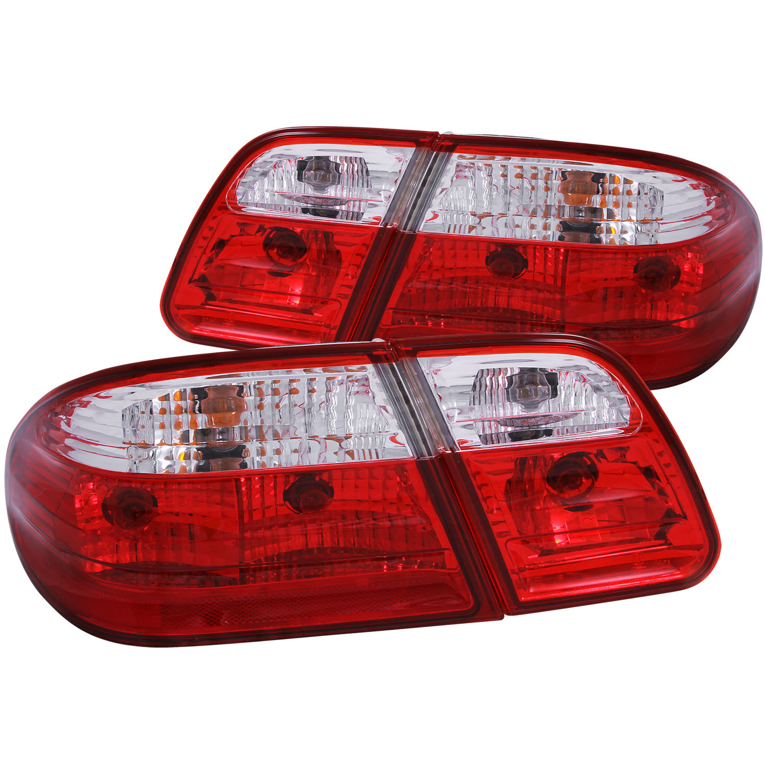 ANZO 221162 | USA Mercedes Benz E Class W210 Taillights Red/Clear G2; 1996-2002