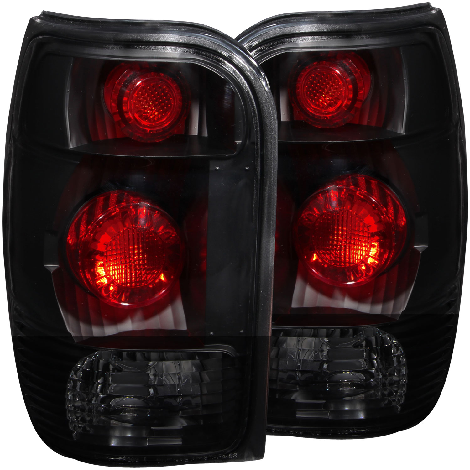 ANZO 221186 | USA Ford Explorer Taillights Dark Smoke; 1998-2001