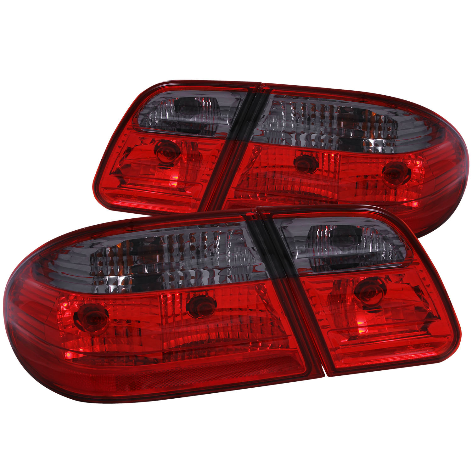 ANZO 221207 | USA Mercedes Benz E Class W210 Taillights Red/Smoke G2; 1996-2002