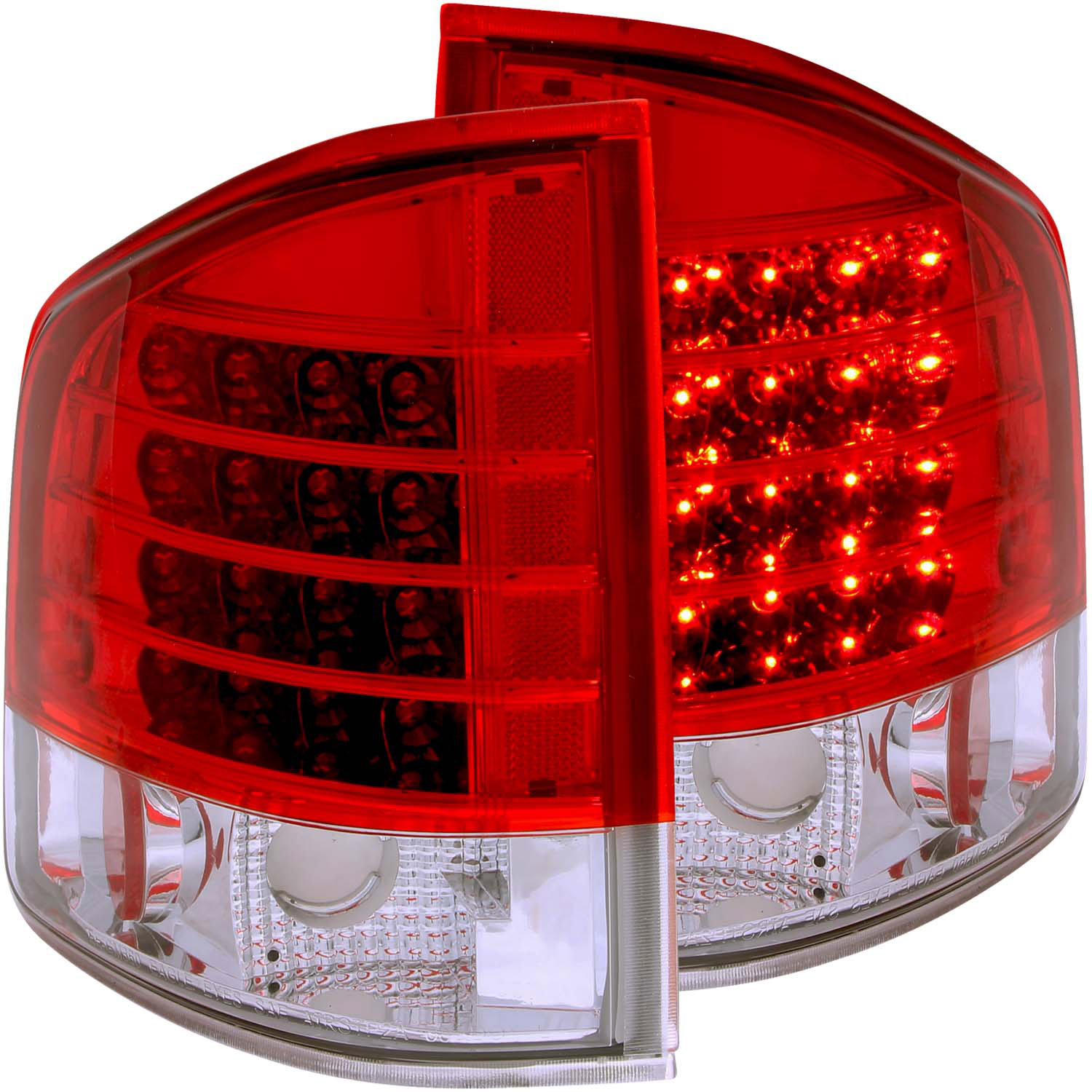 ANZO 311013 | USA Chevrolet S-10 Led Taillights Red/Clear; 1995-2005