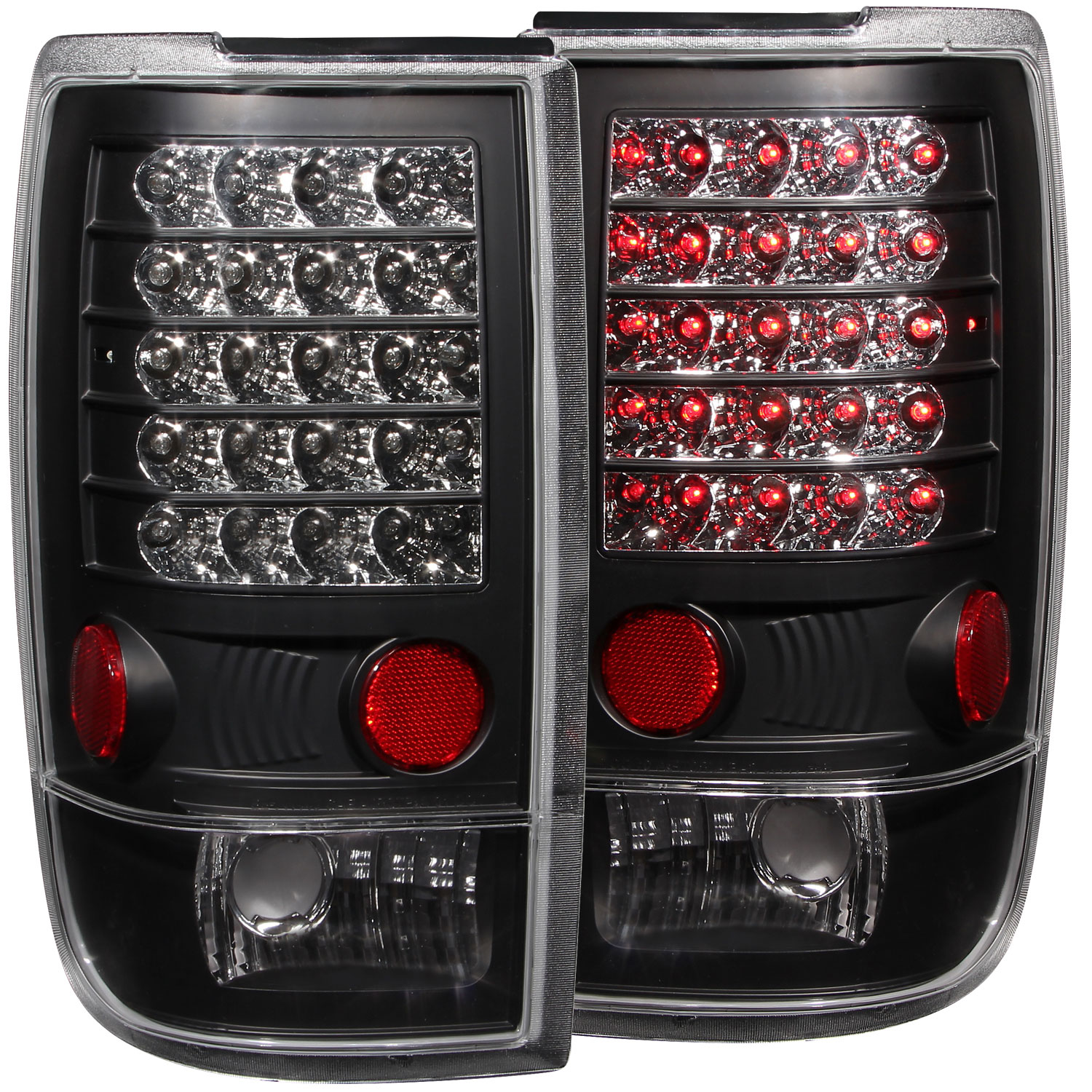 ANZO 311021 | USA Ford Expedition Led Taillights Black; 1997-2002