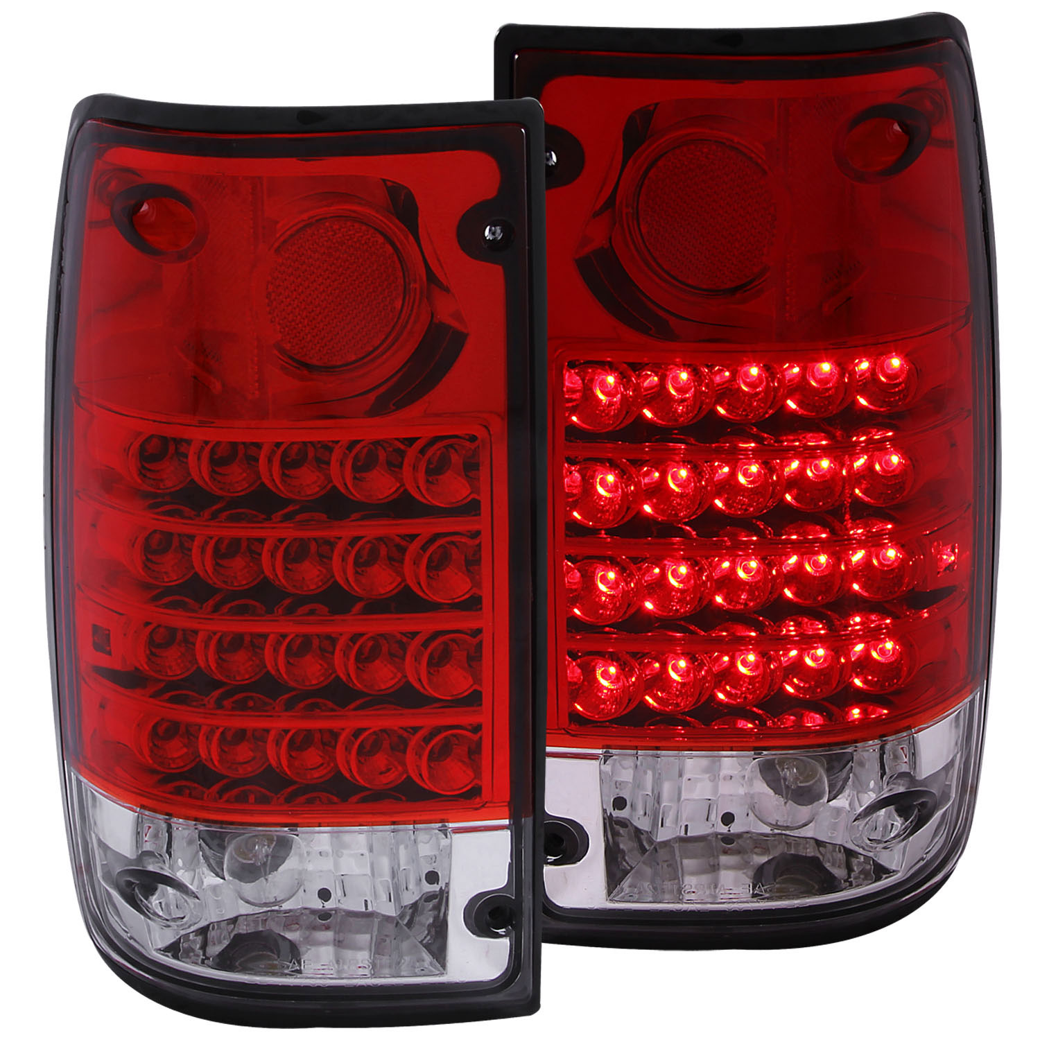 ANZO 311043 | USA Toyota Pickup Led Taillights Red/Clear; 1989-1995