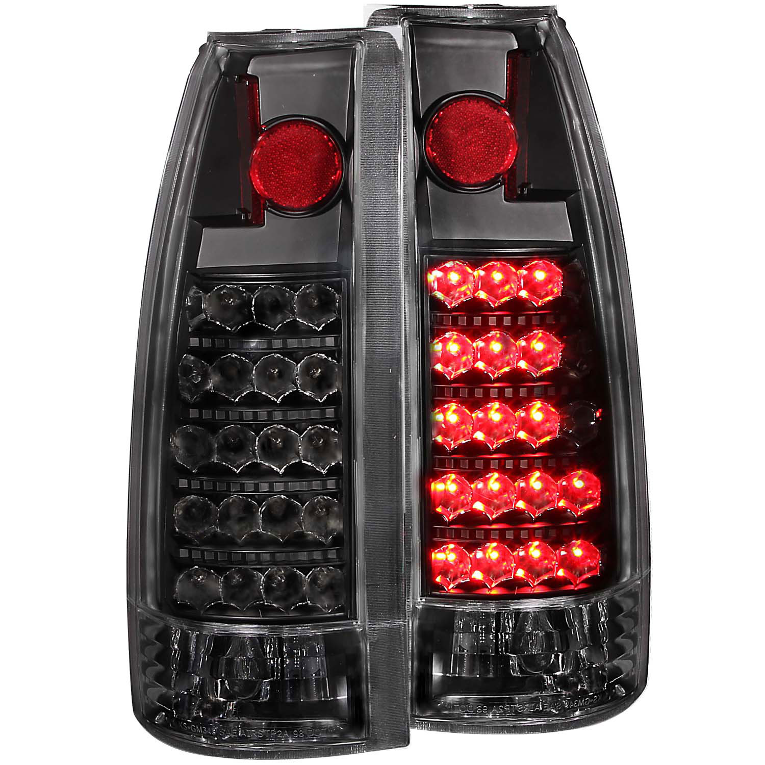 ANZO 311059 | USA Chevrolet C1500 Led Taillights Black; 1988-1998