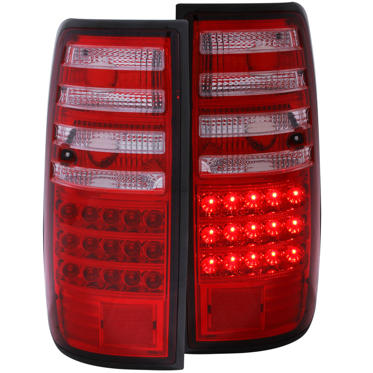 ANZO 311095 | USA Toyota Land Cruiser Fj Series Led Taillights Red/Clear; 1991-1997