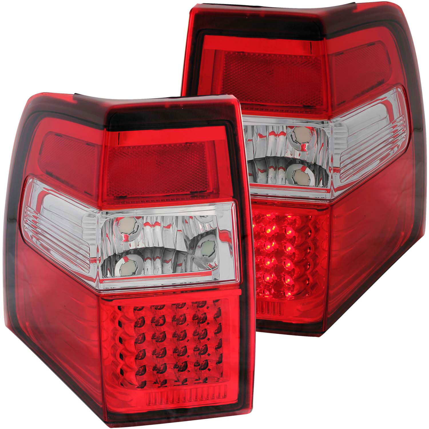 ANZO 311108 | USA Ford Expedition Led Taillights Red/Clear; 2007-2014