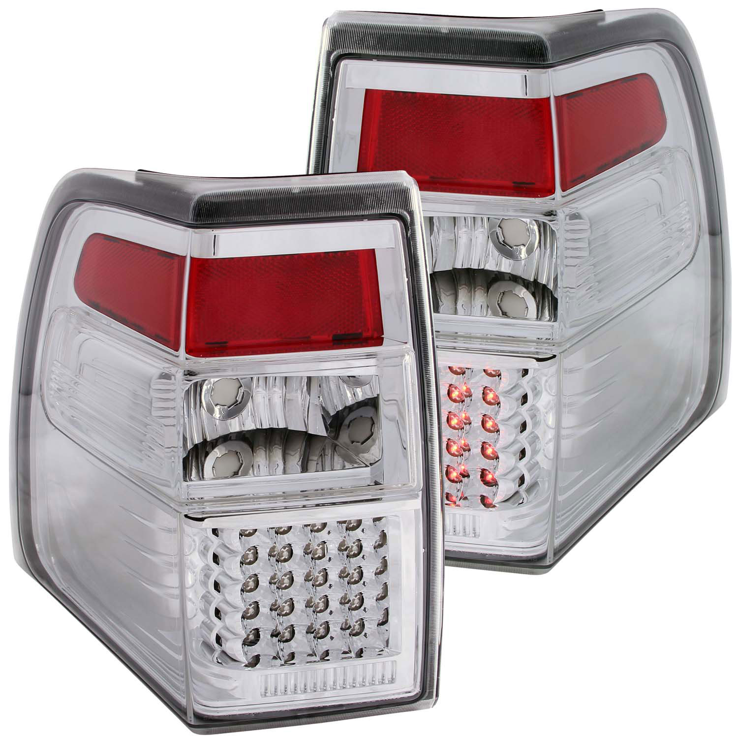 ANZO 311109 | USA Ford Expedition Led Taillights Chrome; 2007-2014