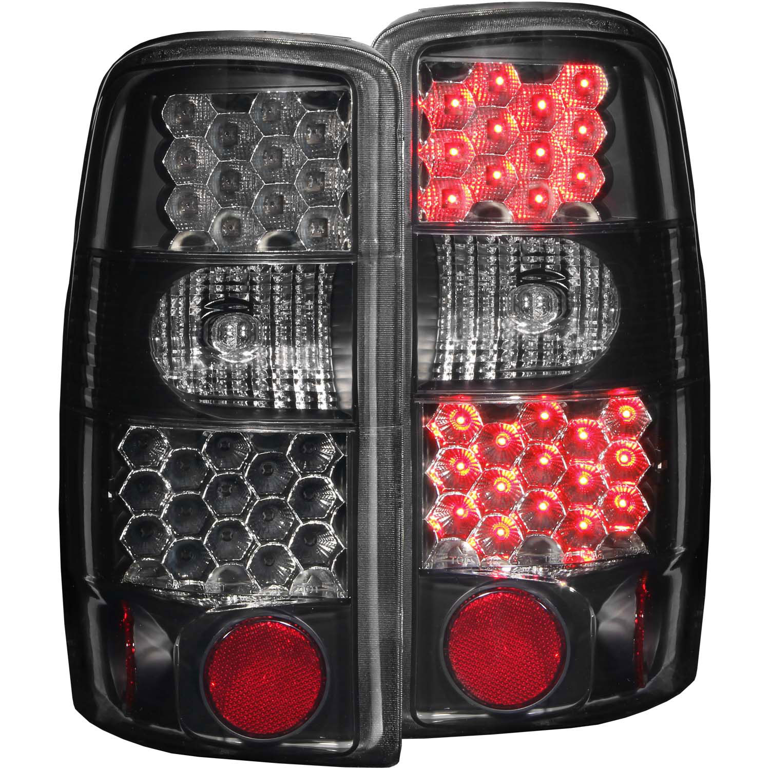 ANZO 311155 | USA Chevrolet Suburban Led Taillights Dark Smoke; 2000-2006