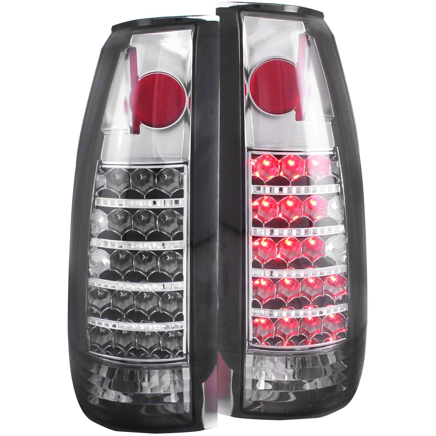 ANZO 311158 | USA Chevrolet C1500 Led Taillights Smoke; 1988-1998