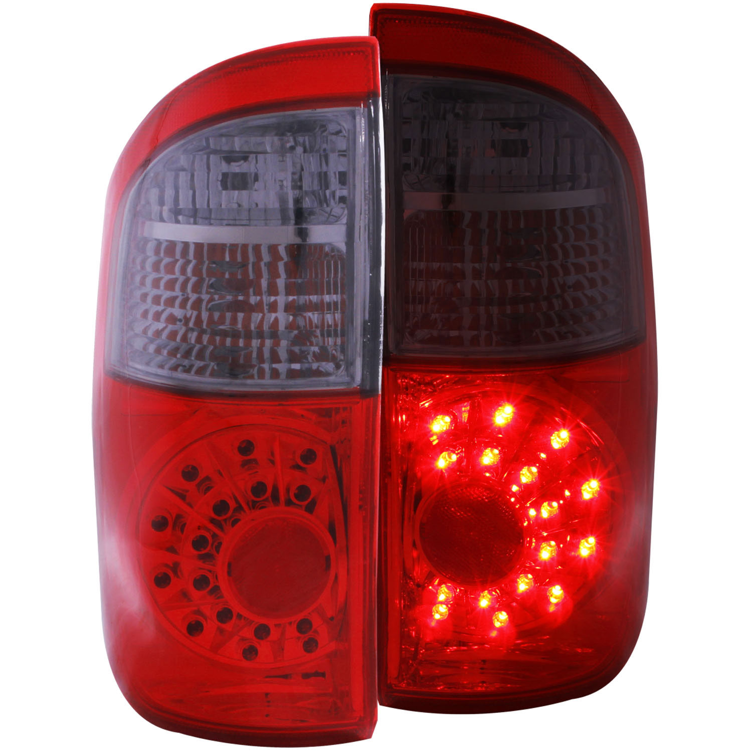 ANZO 311177 | USA Toyota Tundra Double Cab-Not Step Side Models Led Taillights Red/Smoke; 2004-2006