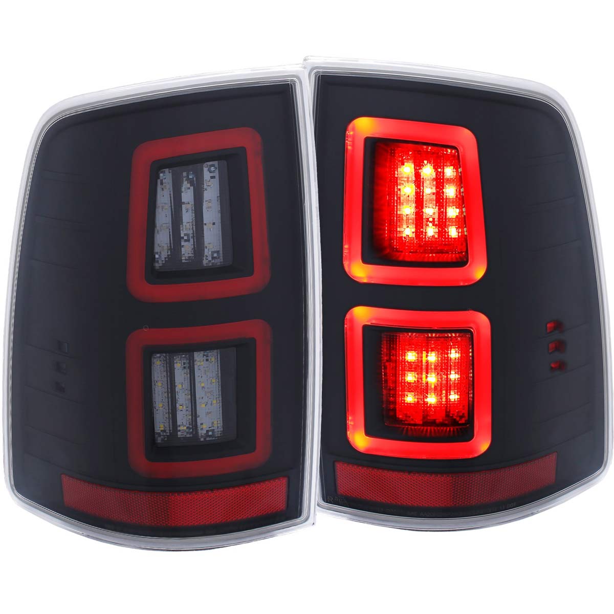 ANZO 311273 | USA Dodge Ram Led Taillights Black; 2013-2017