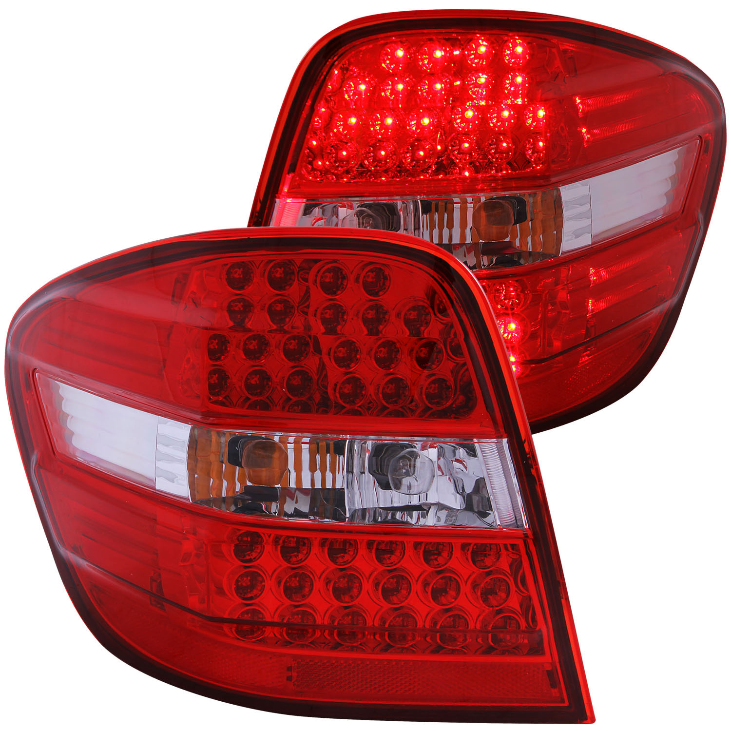 ANZO 321053 | USA Mercedes Benz M Class W164 Led Taillights Red/Clear; 2006-2007