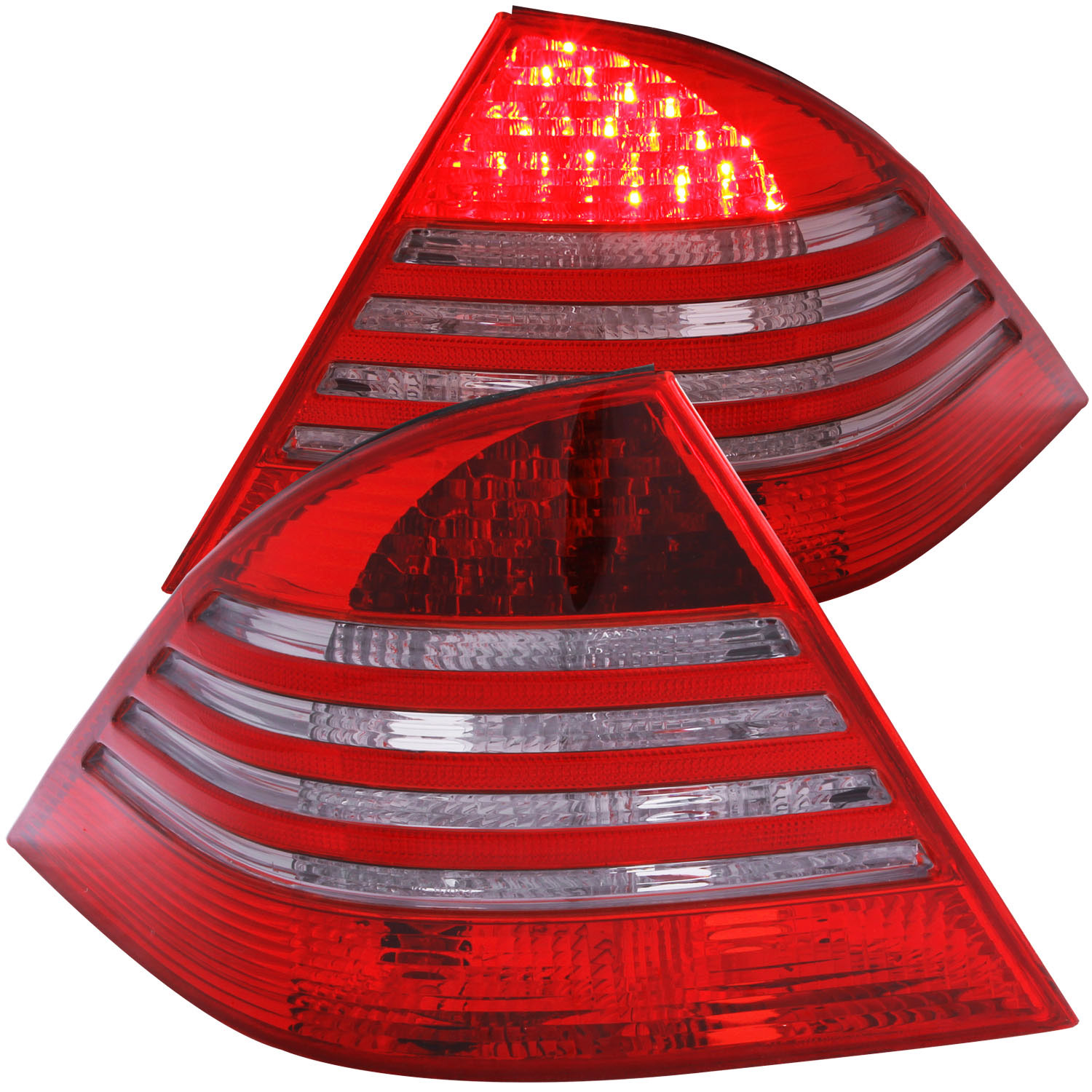 ANZO 321122 | USA Mercedes Benz S Class W220 Led Taillights Red/Smoke; 2000-2005