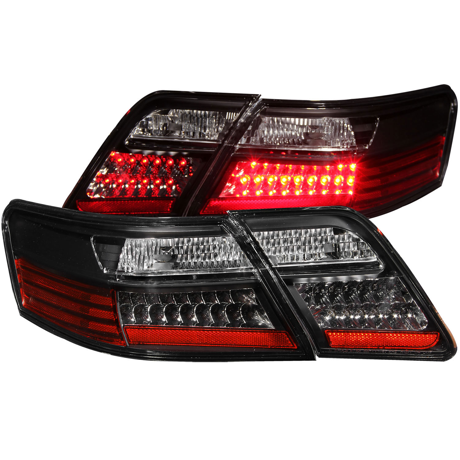 ANZO 321163 | USA Toyota Camry Led Taillights Black; 2007-2009