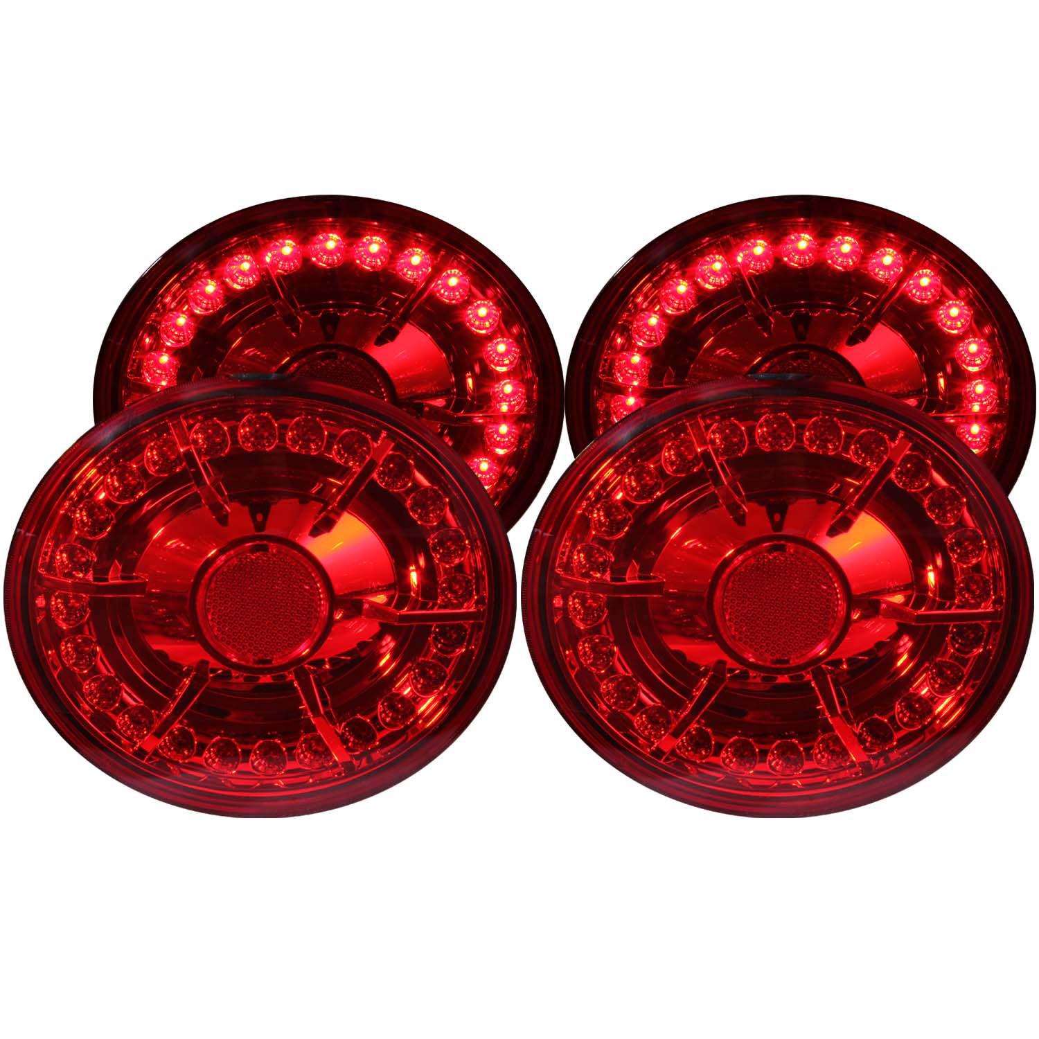 ANZO 321168 | USA Chevrolet Corvette C6 Led Taillights Red 4pc; 2005-2010