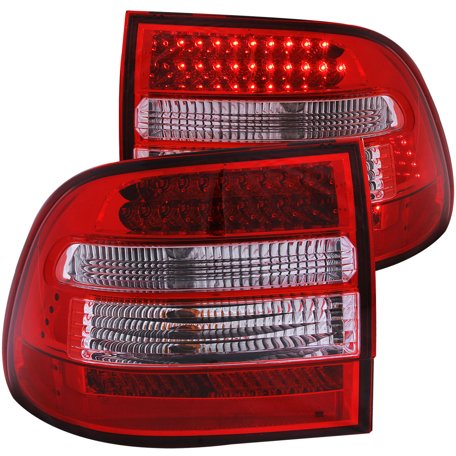 ANZO 321170 | USA Porsche Cayenne Led Taillights Red/Clear; 2003-2006