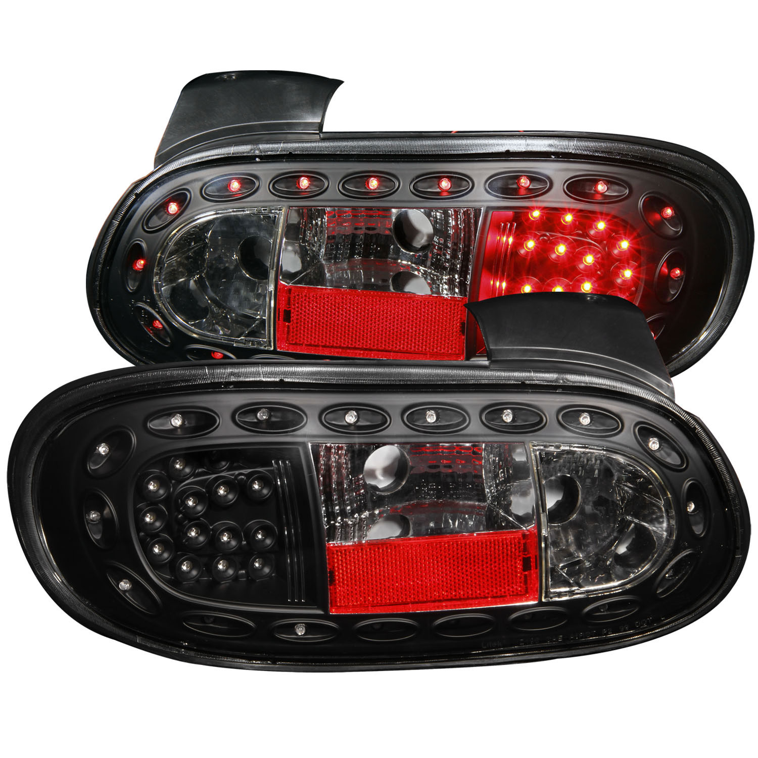 ANZO 321212 | USA Mazda Miata Led Taillights Black; 1998-2005