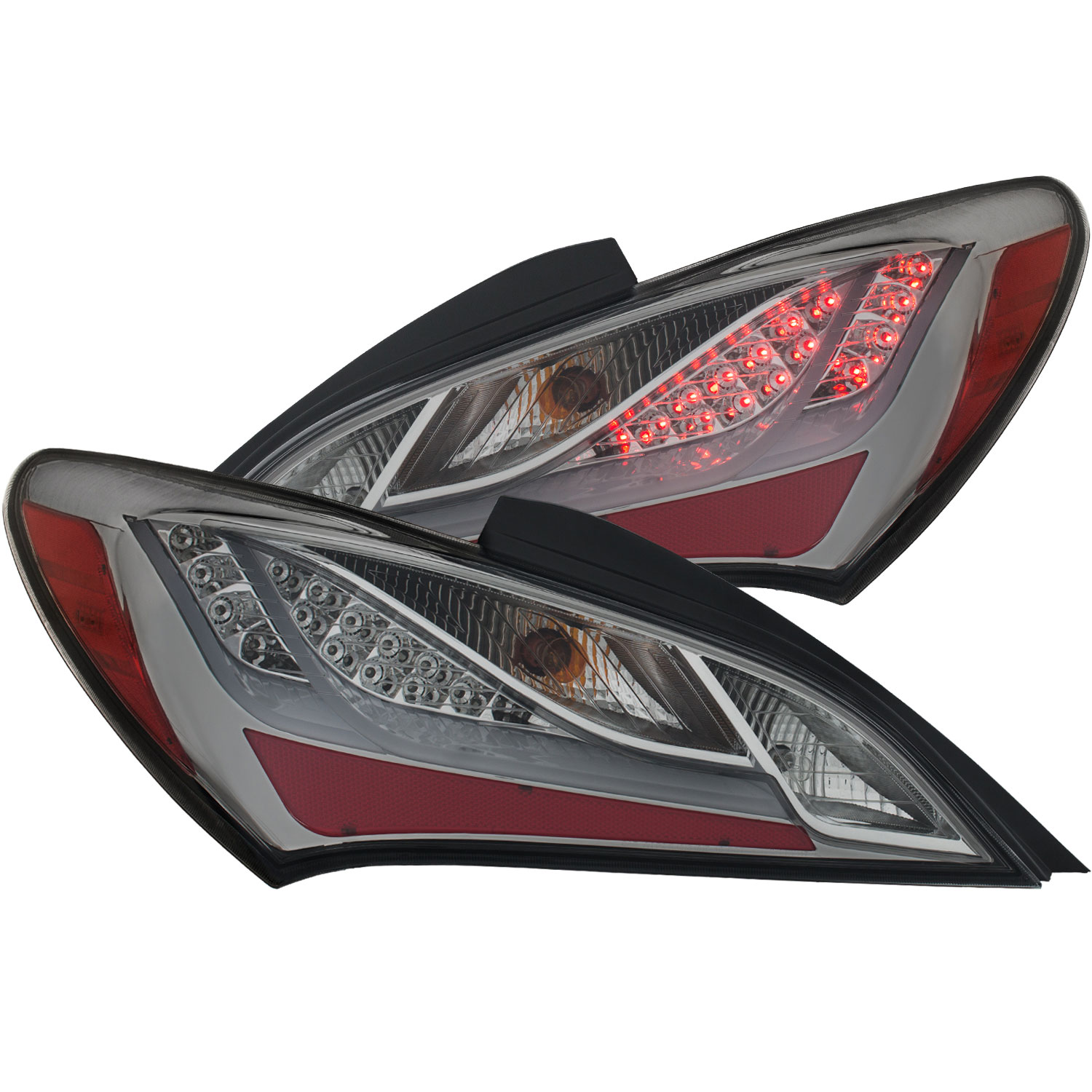 ANZO 321332 | USA Hyundai Genesis 2dr Led Taillights Smoke; 2010-2013