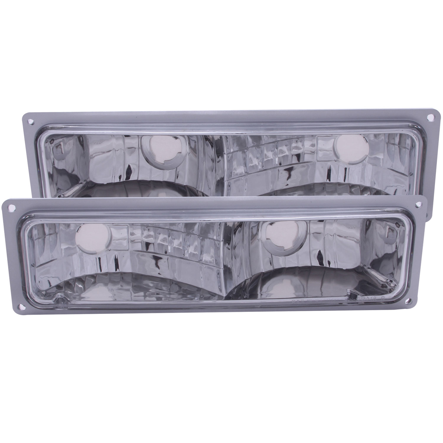 ANZO 511032 | USA Chevrolet C1500 Euro Parking Lights Chrome; 1988-1998