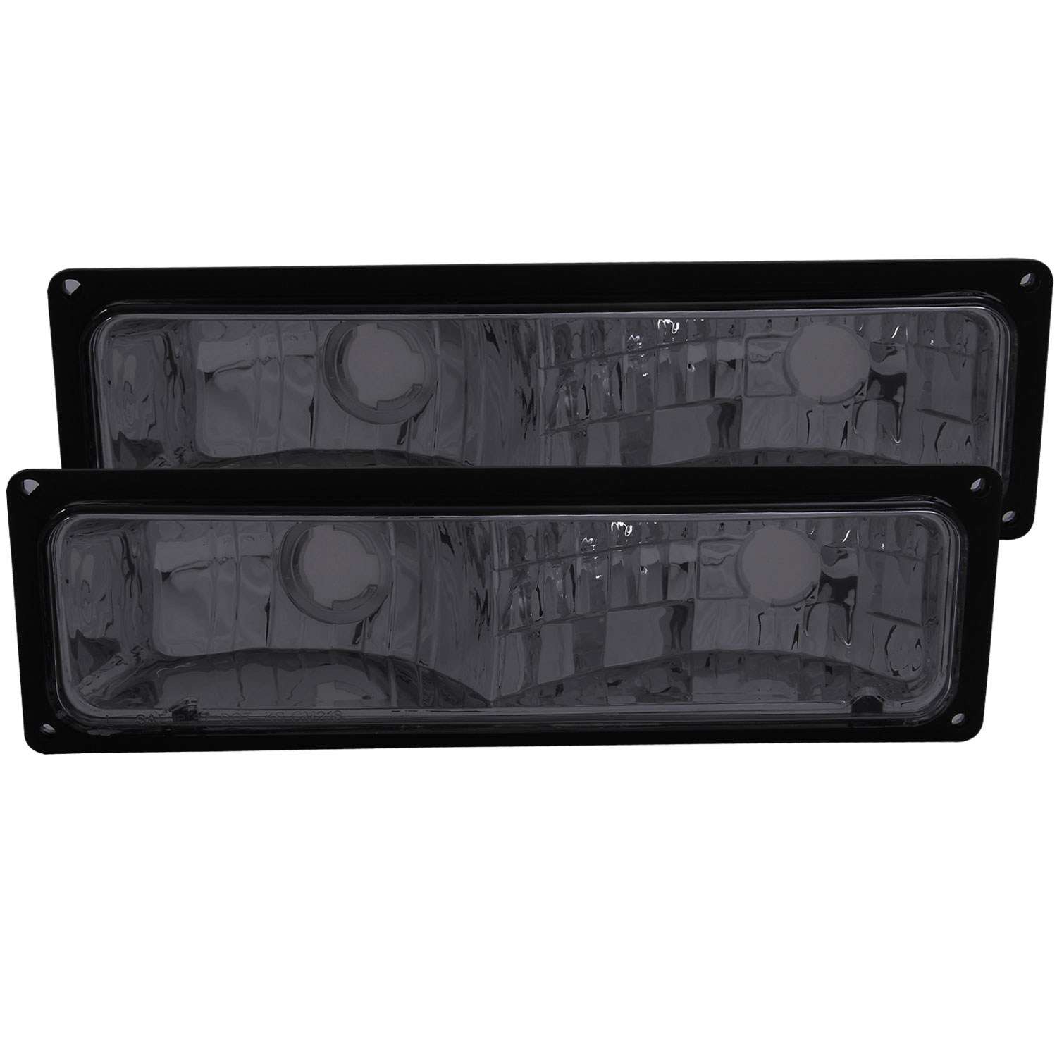 ANZO 511034 | USA Chevrolet C1500 Euro Parking Lights Smoke; 1988-1998