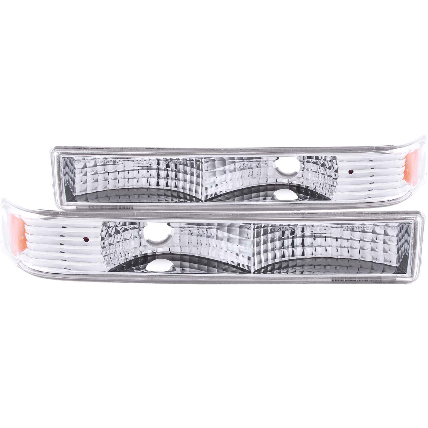 ANZO 511038 | USA Chevrolet S-10 Euro Parking Lights Chrome; 1998-2005