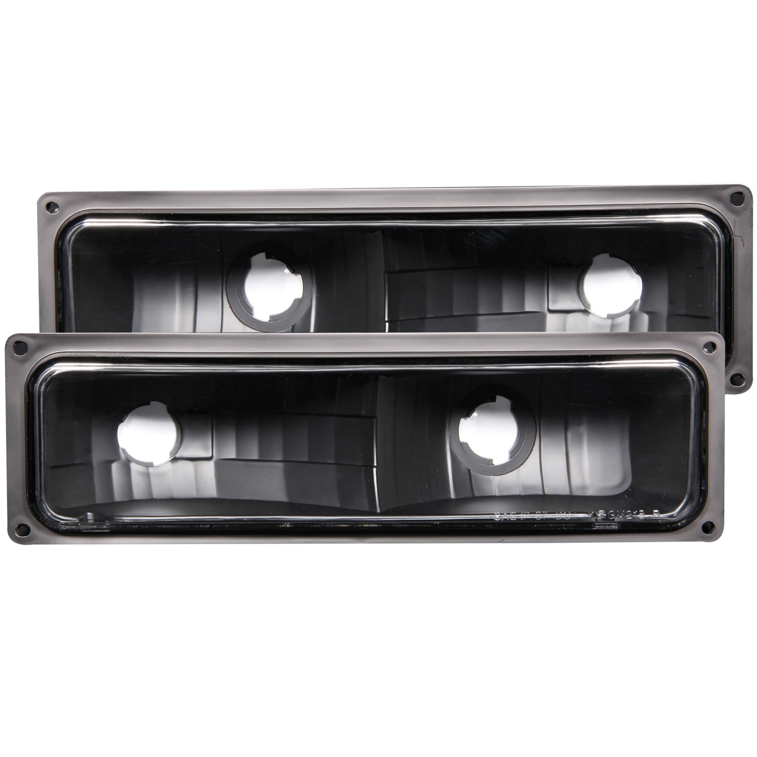 ANZO 511053 | USA Chevrolet C1500 Euro Parking Lights Black; 1988-1998