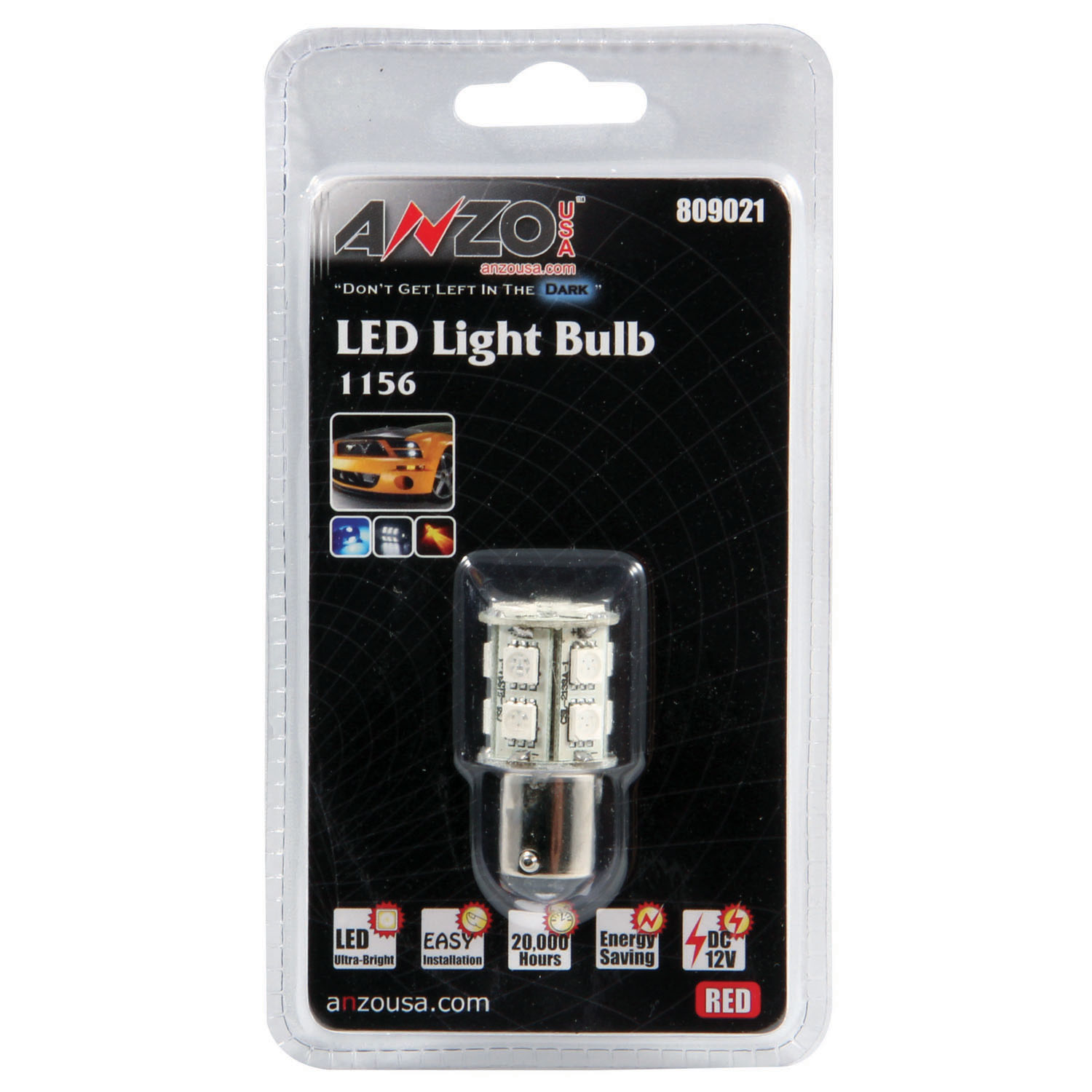 ANZO 809021 | Universal Led 1156 Red - 13 Leds 1 3/4" Tall