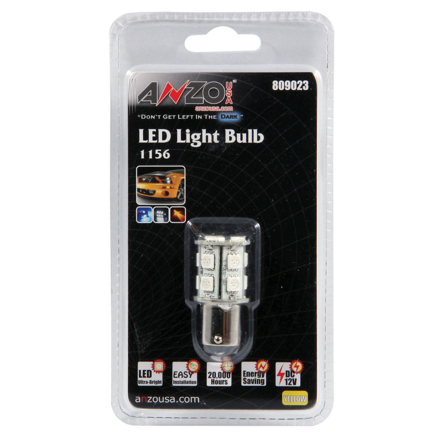 ANZO 809023 | Universal Led 1156 Amber - 13 Leds 1 3/4" Tall