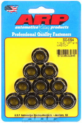 ARP 300-8394 | 7/16inch-20 9/16inch Socket 12pt Nut Kit 10/Kits