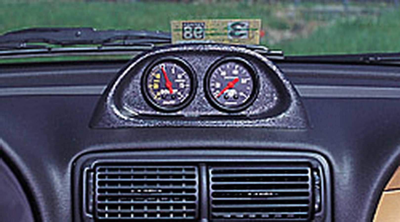 AutoMeter 10001 | Autometer 94-04 Ford Mustang 52mm Black Dual Dash Pod; 1994-2004