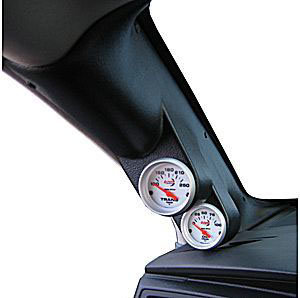 AutoMeter 12236 | Autometer 04-07 Dodge Magnum/05-07 Charger / 04-07 Chrysler 300C Black Dual Pillar Pod; 2005-2007