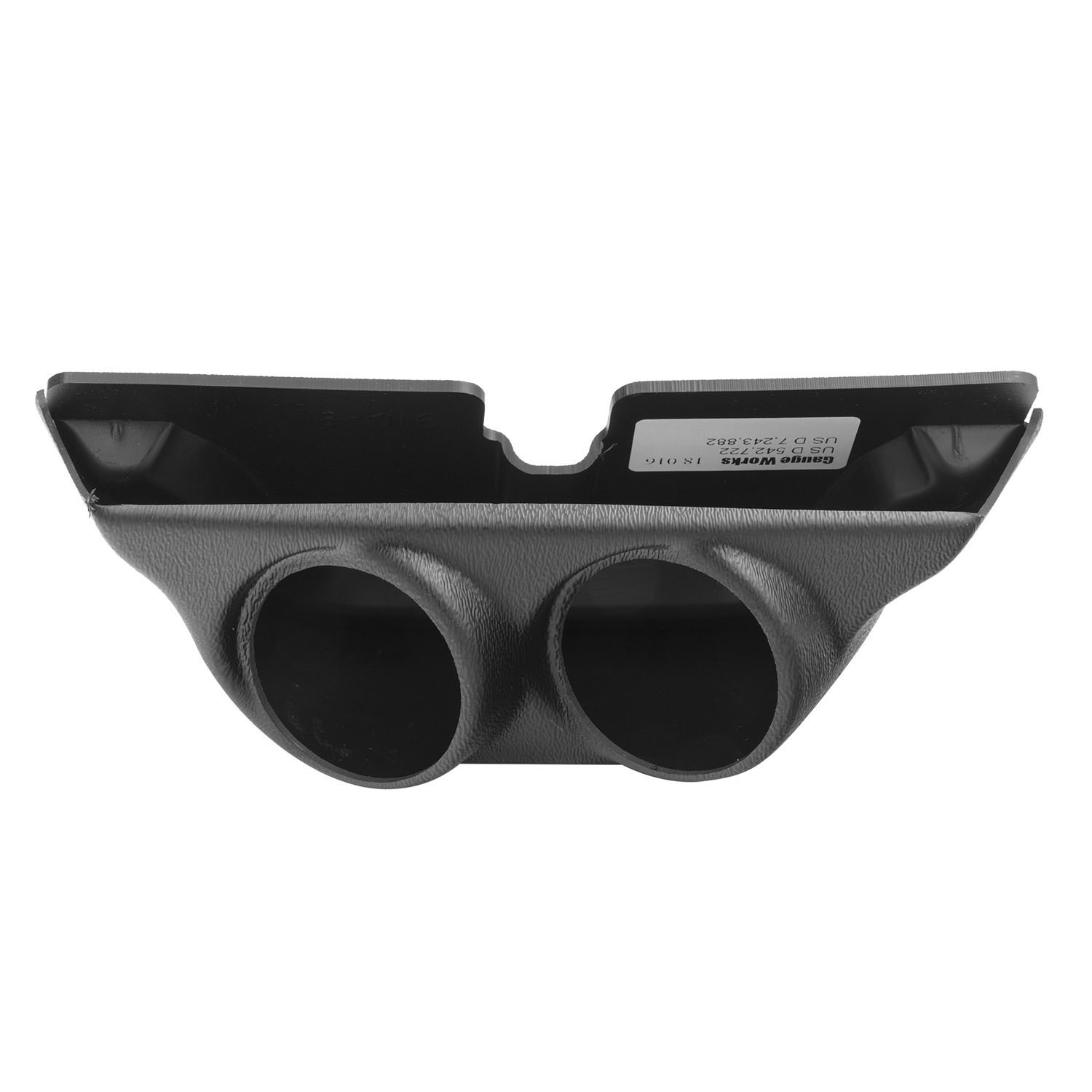 AutoMeter 18016 | Autometer 99-04 Ford Super Duty / 03-07 Dodge Ram Black Dual Overhead Console Pod; 1999-2004