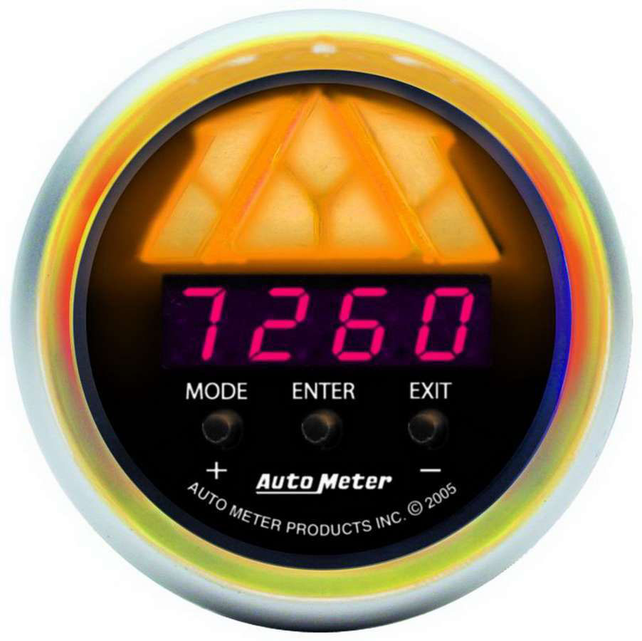 AutoMeter 3387 | Autometer Sport-Comp 52mm 0-15k RPM Digital Pro Shift System Shift Light Level 1