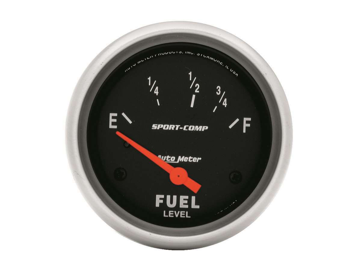 AutoMeter 3515 | Autometer Sport-Comp 2 5/8in 73ohm-10ohm Fuel Level Gauge