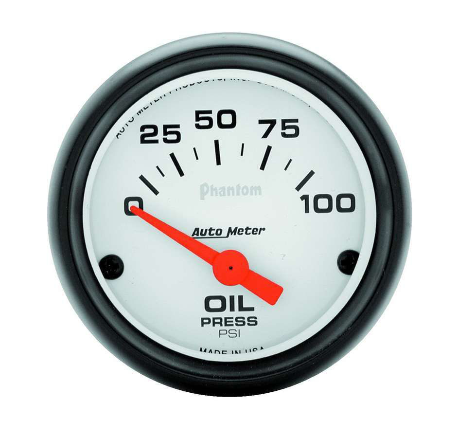 AutoMeter 5727 | Autometer Phantom 52mm 0-100 PSI Electric Oil Pressure Gauge