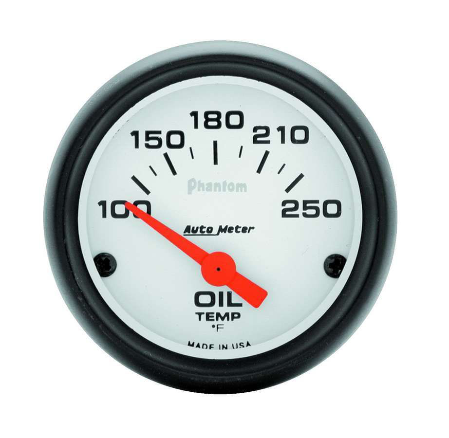 AutoMeter 5747 | Autometer Phantom 52mm Oil Temp 100-250 F Electronic Gauge Kit