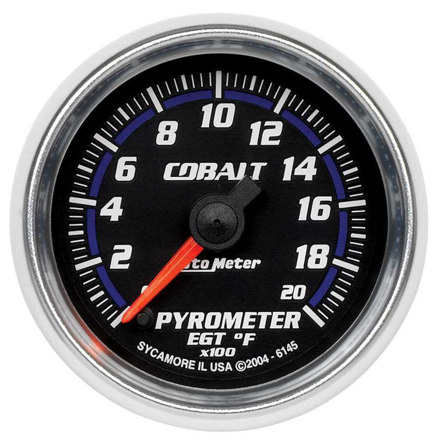 AutoMeter 6145 | Autometer Cobalt 52mm 2000 Deg F Electronic Pyrometer Gauge; 2000-2000