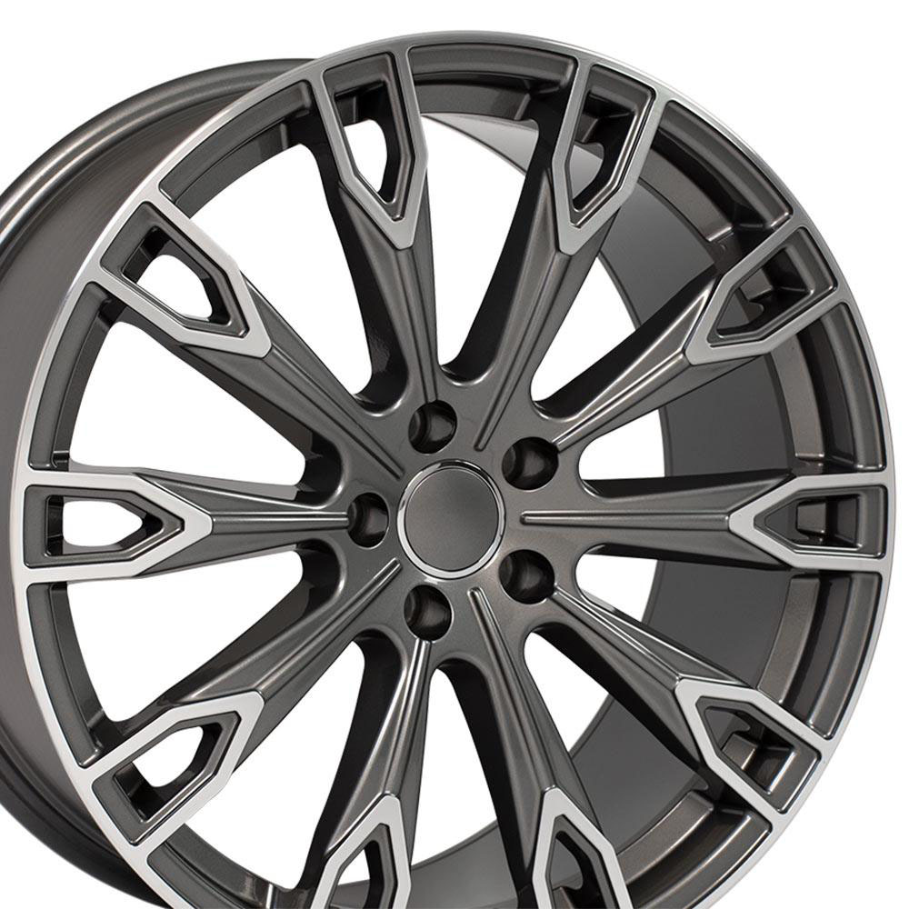 OE Wheels au32-20090-5112-33mg | 20 Replica Wheel AU32 Q Series Rim 20x9 Gunmetal Machd Wheel Audi A8 1997-2018; 1997-2018