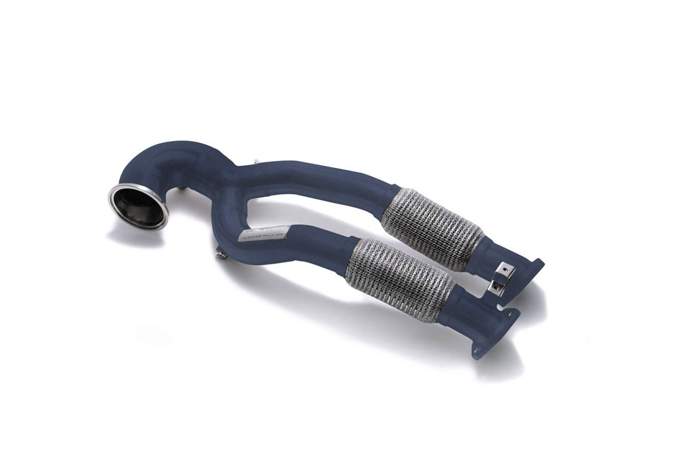 Armytrix AU8VR-BDDC | ARMYTRIX Ceramic Coated Race Downpipe w/Cat-Simulator Audi RS3 8V; 2017-2020