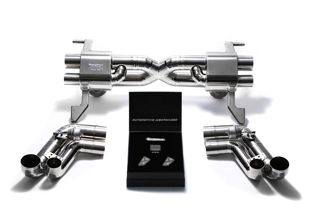 Armytrix AUR11-C | ARMYTRIX Titanium Valvetronic Exhaust System Audi R8 V10; 2006-2013