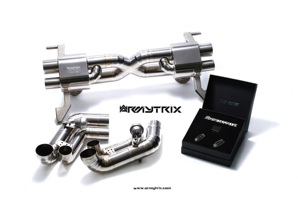 Armytrix AUR11-DC15 | ARMYTRIX Titanium Valvetronic Catback Exhaust System Audi R8 V10; 2006-2013