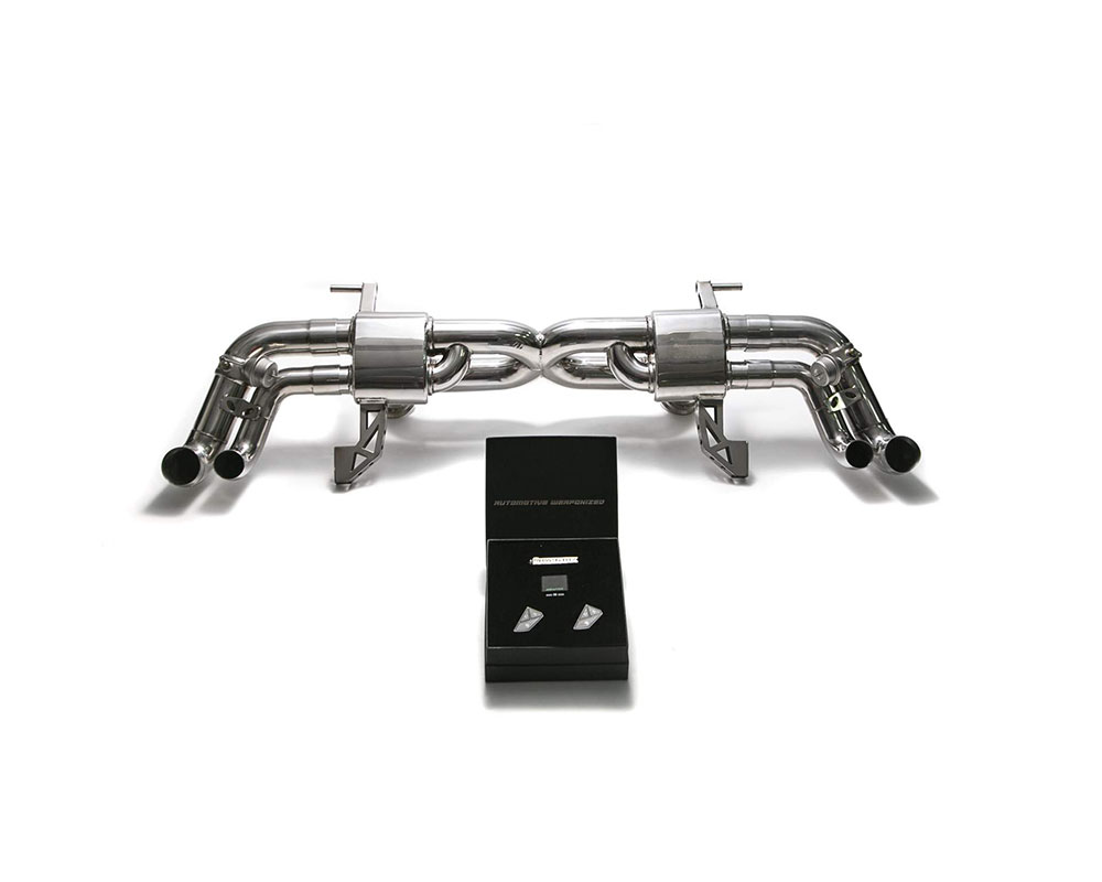 Armytrix AUR11S-C | ARMYTRIX Stainless Steel Valvetronic Exhaust System Audi R8 V10; 2009-2012