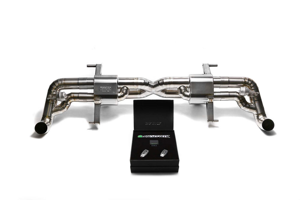 Armytrix AUR82-C | ARMYTRIX Titanium Valvetronic Exhaust System Audi R8 V8 4.2L; 2014-2015