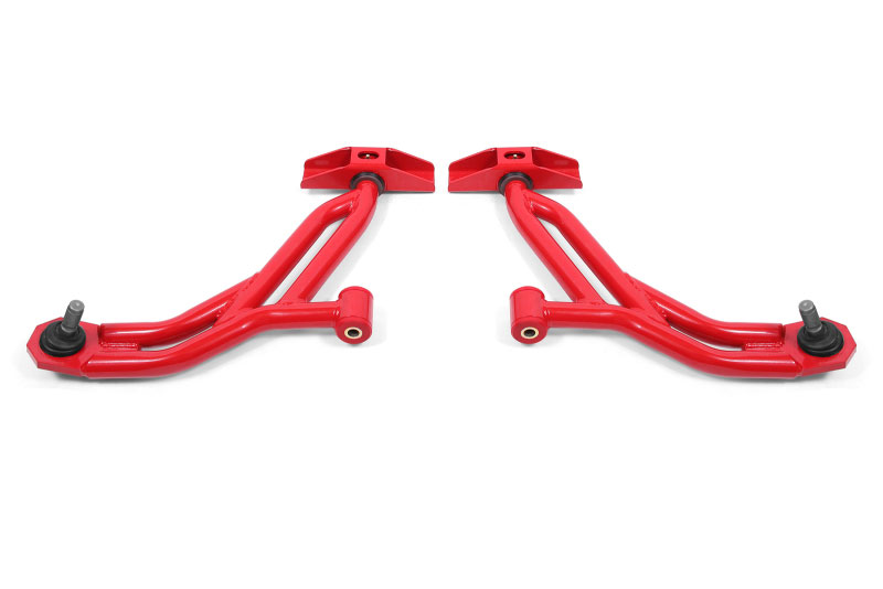 BMR Suspension aa754r | BMR 10-14 Ford Mustang / Shelby GT500 Non-Adj. Lower A-Arms (Poly/Delrin) - Red; 2010-2014