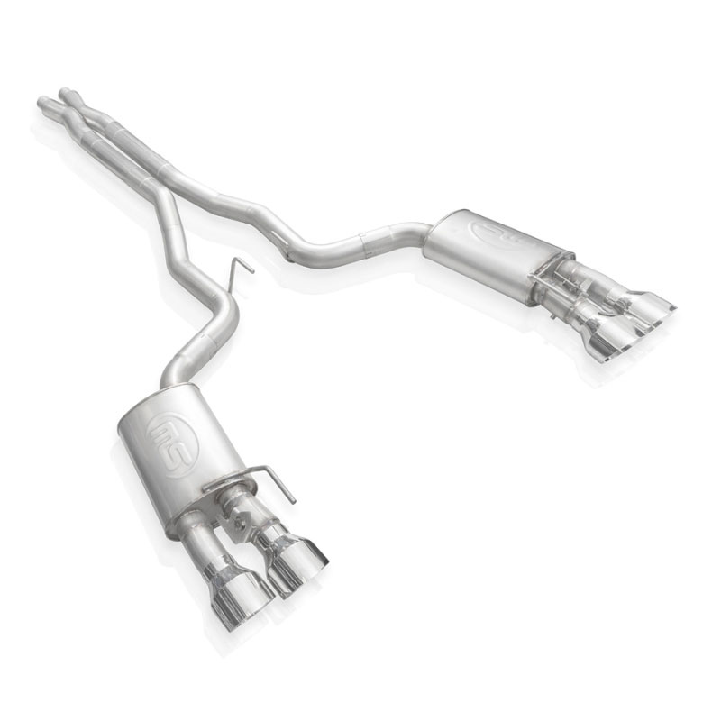 Stainless Works gt500cbxfcl | 2020 Ford GT500 Legend Catback X-Pipe Exhaust Factory Connect - Polished Tips; 2020-2022