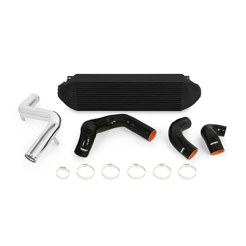 Mishimoto mmint-fost-13kpbk | 2013+ Ford Focus ST Black Intercooler w/ Polished Pipes; 2013-2020